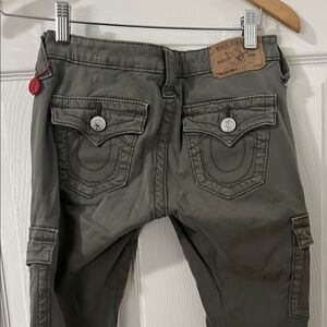 Stylish Gray Pants with Button Accent